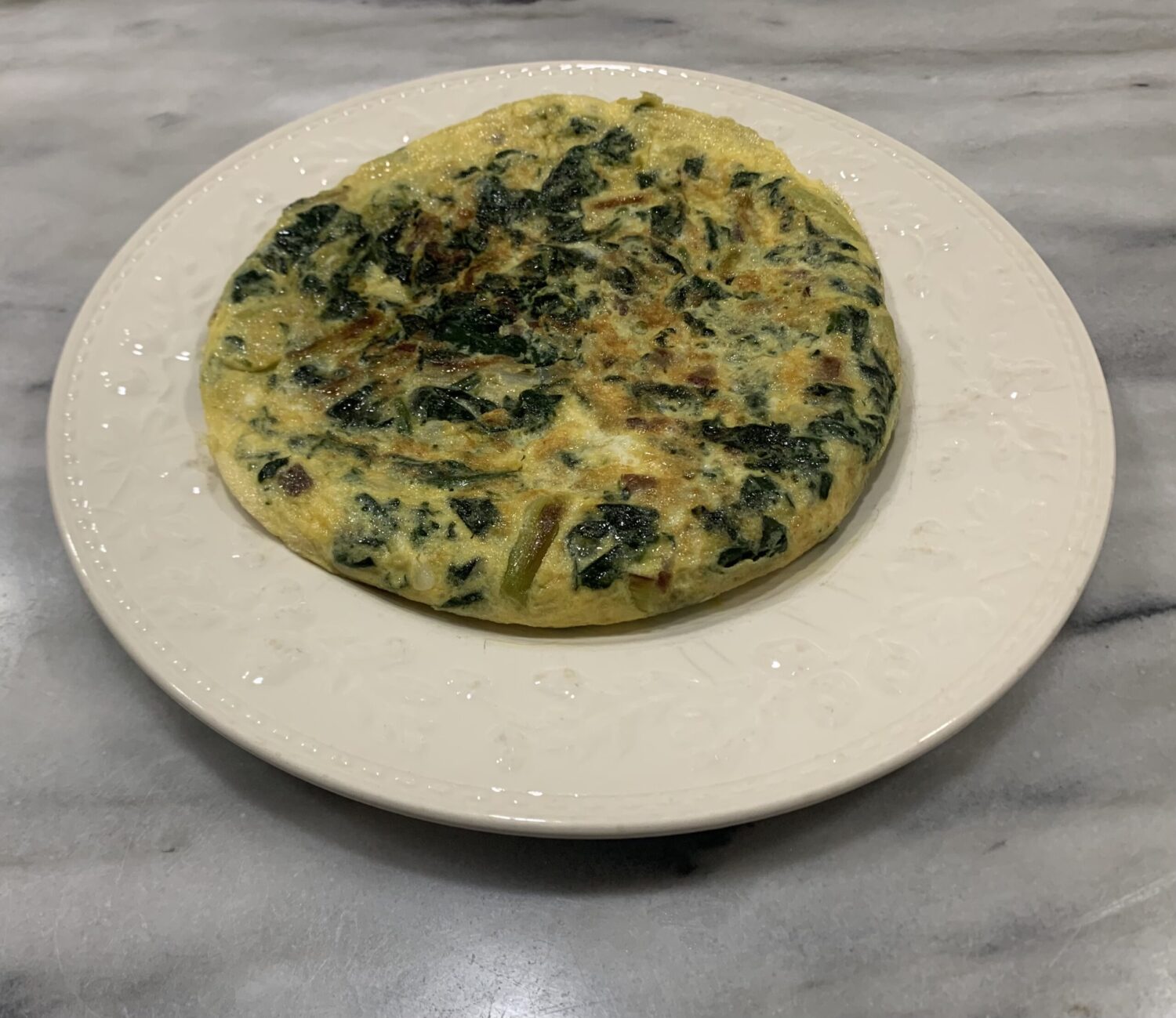 Tortilla de espinacas Espacio Kelia Deliciosa tortilla de espinacas